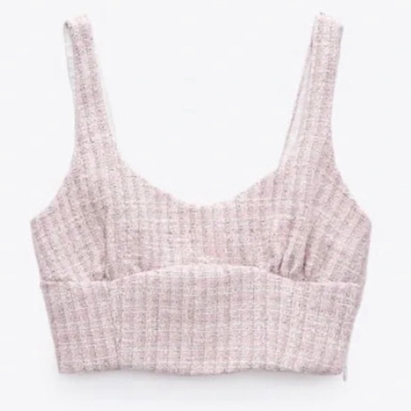 NWT Zara tweed top size S bloggers favorite - Picture 1 of 7